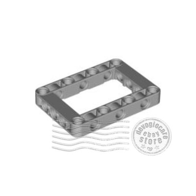 1x LEGO 64179 Technic liftarm (Frame) 5x7 Light Bluish Gray