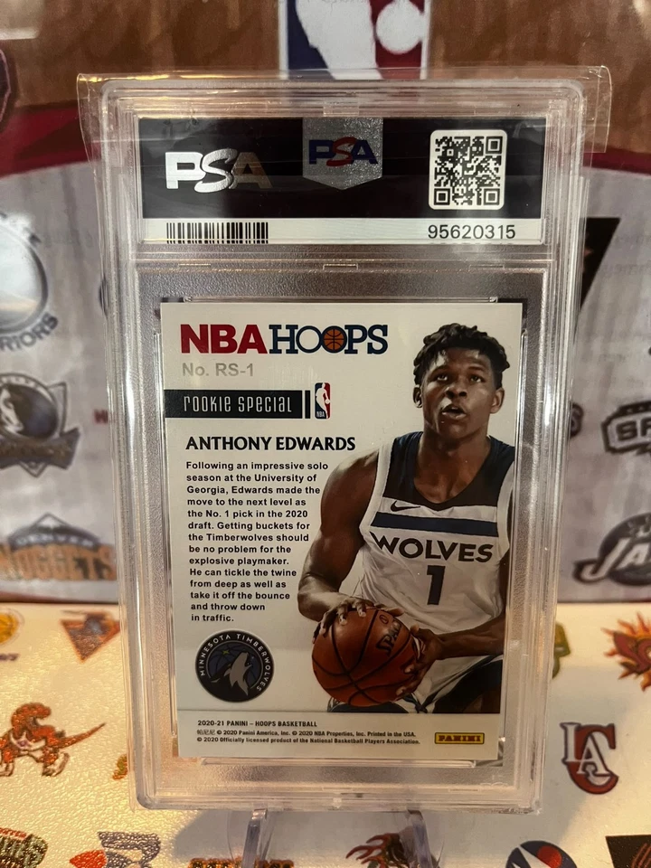 Anthony Edwards 2019 Hoops Rookie Special PSA 10 - Bild 2 von 2