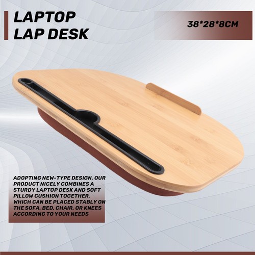 SchoßSchreibtisch mit Kissenkissen, LaptopstäNder mit Steckplatz für Tablet2766 - Bild 2 von 7