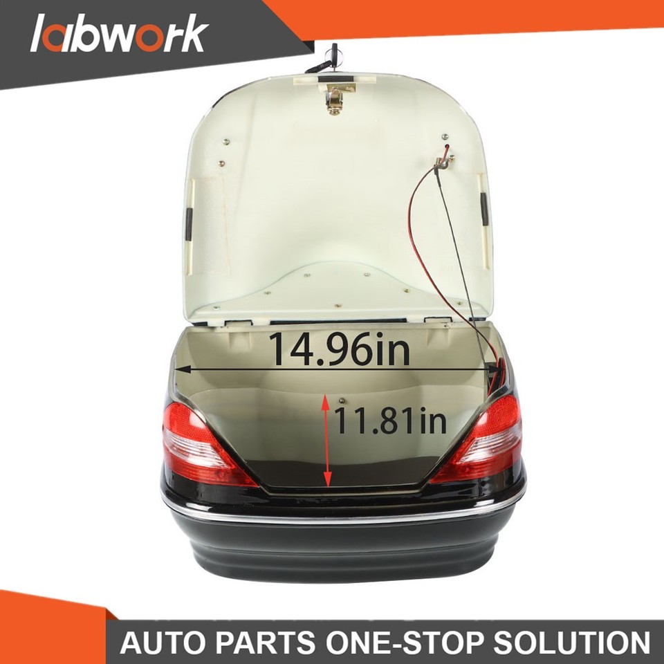 Labwork Luggage Tour Pack Trunk w Tail Light For Motorcycle Larger Box ...