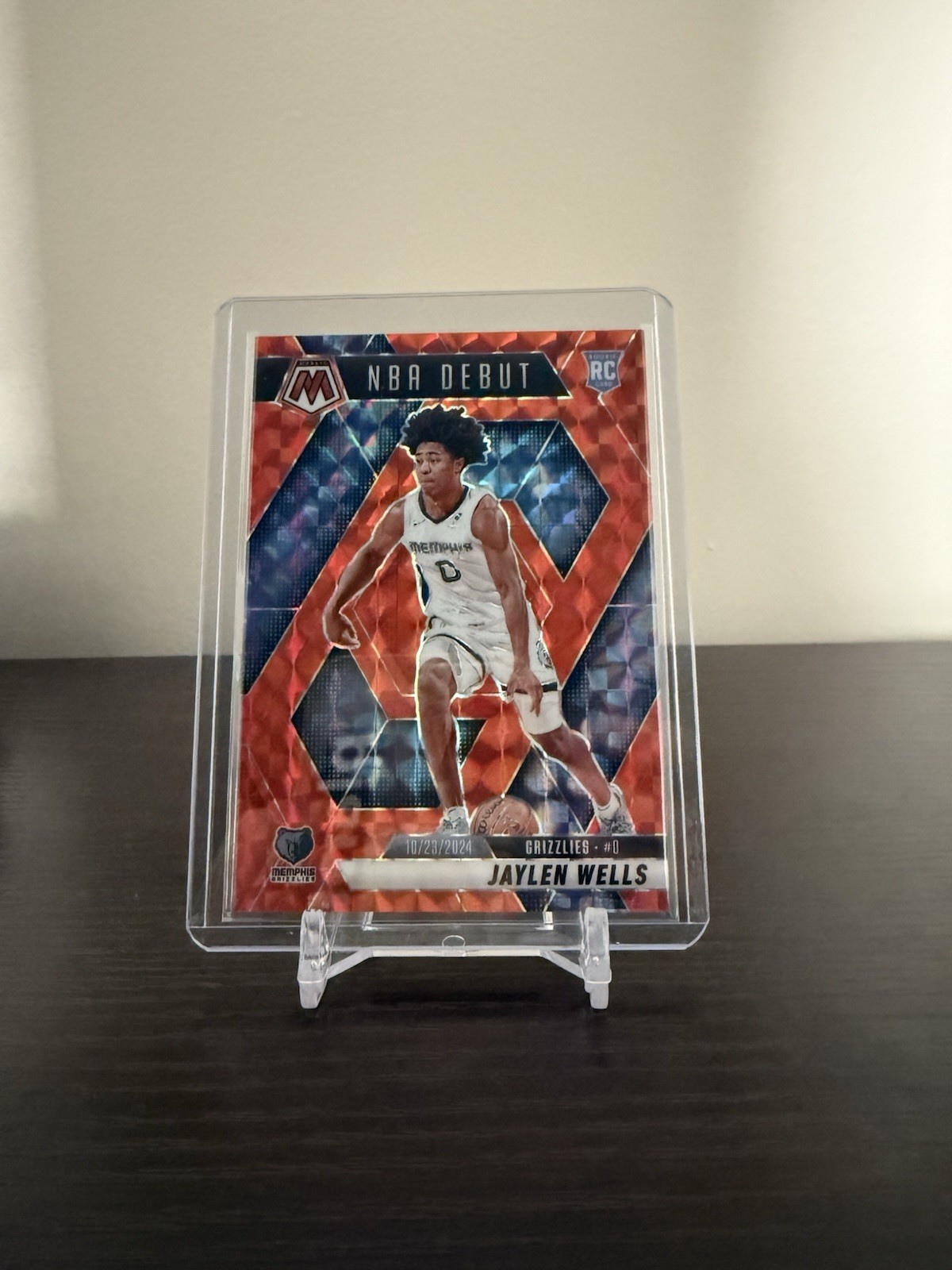 2024-25 Panini Mosaic  - Jaylen Wells NBA Debut Orange Mosaic Prizm /249
