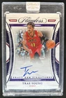 2020-21 Panini Flawless Trae Young Draft Gem Signatures Amethyst Auto #/3 Hawks