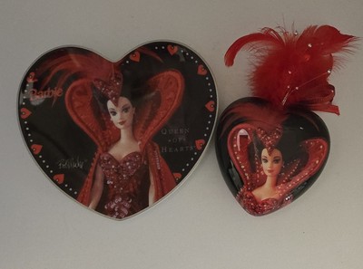 1995 Mattel Enesco Barbie Queen of Hearts Plate Bob Mackie Valentine + Ornament