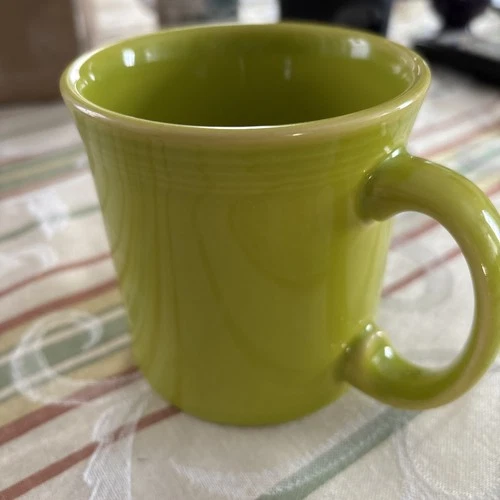 Fiesta Ware 8oz Coffee Mug Tea Cup D Handle Lemongrass Homer Laughlin 3 5/8”H