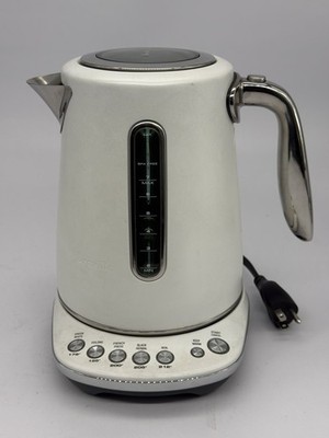 Breville The Smart Kettle Luxe Hot Water Heater - BKE845 SST White Great Cond.