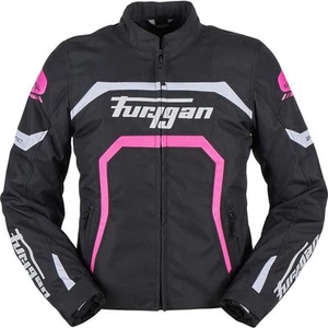 Furygan Mystic Evo Lady Motorcycle Jacket Black White Rose