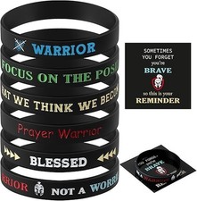 Inspirational Silicone Bracelets Rubber Bands Wristbands