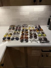 97 Pairs Of Vintage Aviator Sunglasses/ Many Different Brands And Styles 