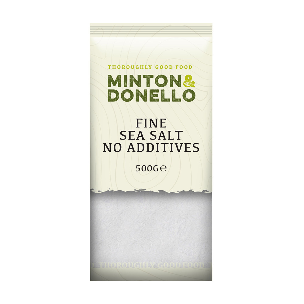 Minton & Donello Fine Sea Salt 6x500g Natural No Additives