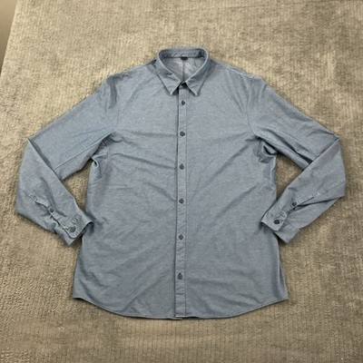 Lululemon Commission Shirt Mens Extra Large Stretch Long Sleeve Performance
