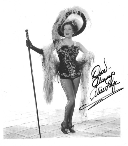 HANDSIGNIERTES ALICE FAYE LEGGY PINUP 8X10 SIEHE SCAN BESCHREIBUNG 17