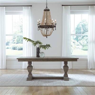Westfield Trestle Table Set - Havana Brown Finish
