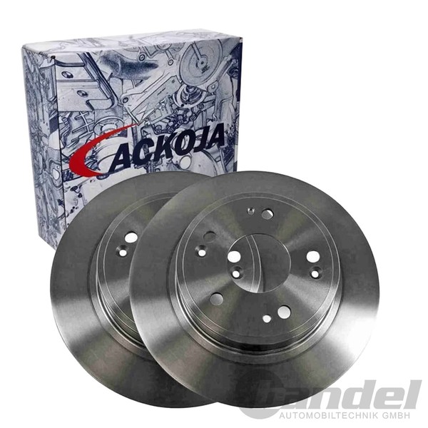 2X Ackoja Bremsscheiben 282Mm Voll Hinten Passend FüR Honda Accord HR-V | A26-40-image