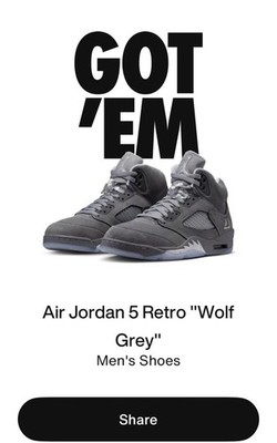 NEW Nike Air Jordan 5 Retro Wolf Grey AJ5 2026 DD0587-002 US Mens Size 13