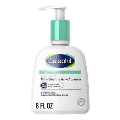 Cetaphil Gentle Clear Acne Foaming Face Wash, 8 fl oz - Exp 08-2026
