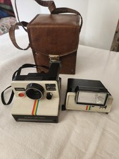 Polaroid One Step Rainbow Land Camera W/Case Untested Vintage
