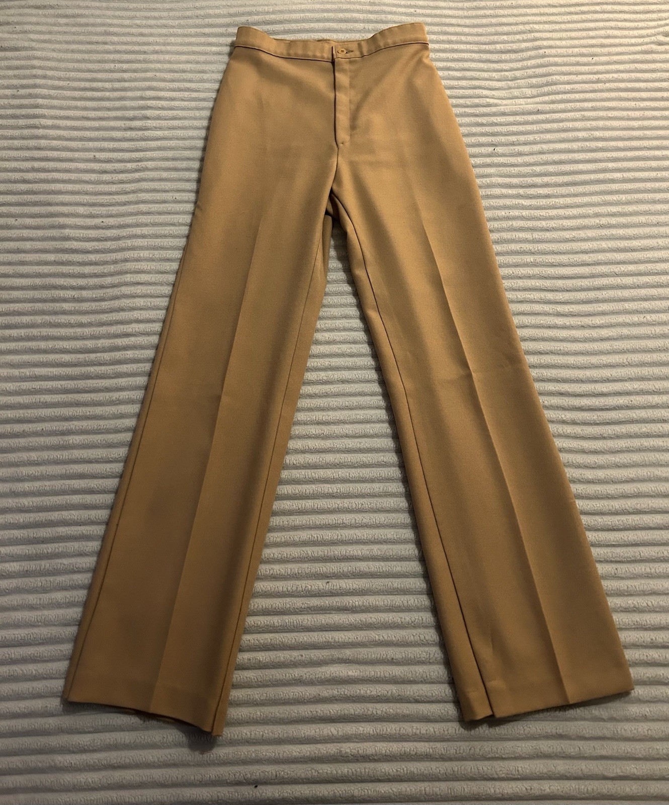 Levi's Men's Vintage polyester Beige Tan Dress Pants 1970s