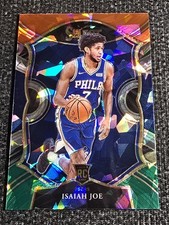 2020-21 Select Basketball Isaiah Joe 76ers Red White & Green Cracked Ice RC #99