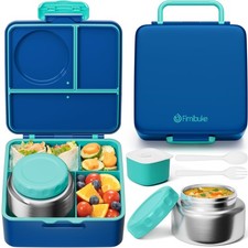 Fimibuke Bento Box for Kids Adult, BPA Free Leakproof Toddler Lunch Box with 8