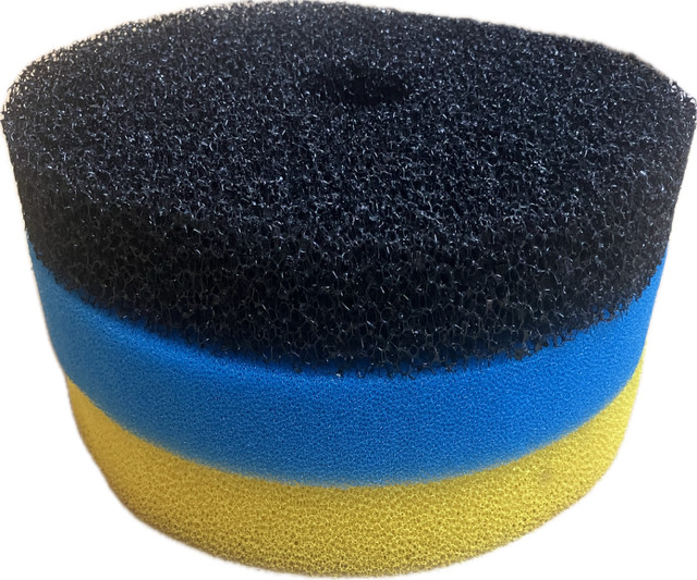Jebao Pond Pressure Filter Foam Sponge Set 31cm Wide Coarse Fine Medium Fit PF20