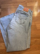 VTG Y2K Levis 527 Jeans 36x32 Blue Low Rise Bootcut Denim Cowboy Western