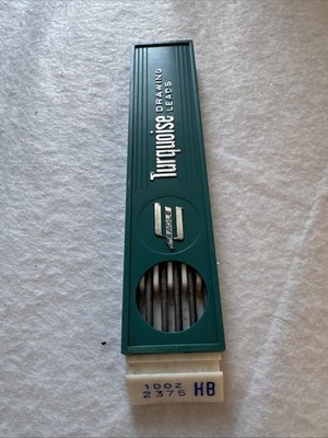 Vintage Berol Turquoise Eagle Drawing Leads 2375 HB 1 Dozen