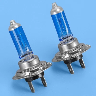 2Pcs H7 100W Halogen Super White Headlight Lamp Bulbs - Photo 1/4