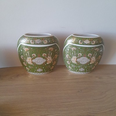 LAMBROU BROS HAND MADE IN GREECE IN 24K GOLD GREEN, GOLD AND WHITE