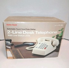 Vintage Radio Shack Push Button 2-Line Desk Telephone System 205 43-430 OPEN BOX