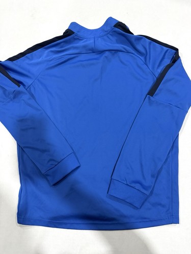 Nike Full Zip Jacket Youth 13-15Yr Old Boys Girls Blue Kids Mock Neck LS Sport - Picture 4 of 4