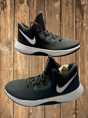 Nike Air Precision II NBK Basketball Sneakers Black/White AQ3521-001 Size 8