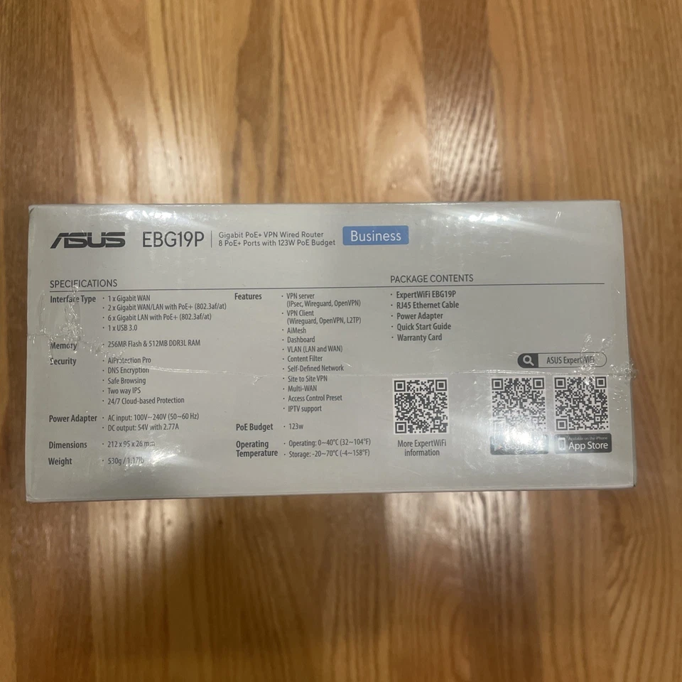 Asus ExpertWiFi EBG19P Router | Gigabit PoE+ VPN Wired Router | Business Series - Image 4 of 4