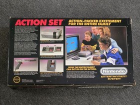 Nintendo originale scatola vuota solo NES Action Set 1988 senza console/schiuma