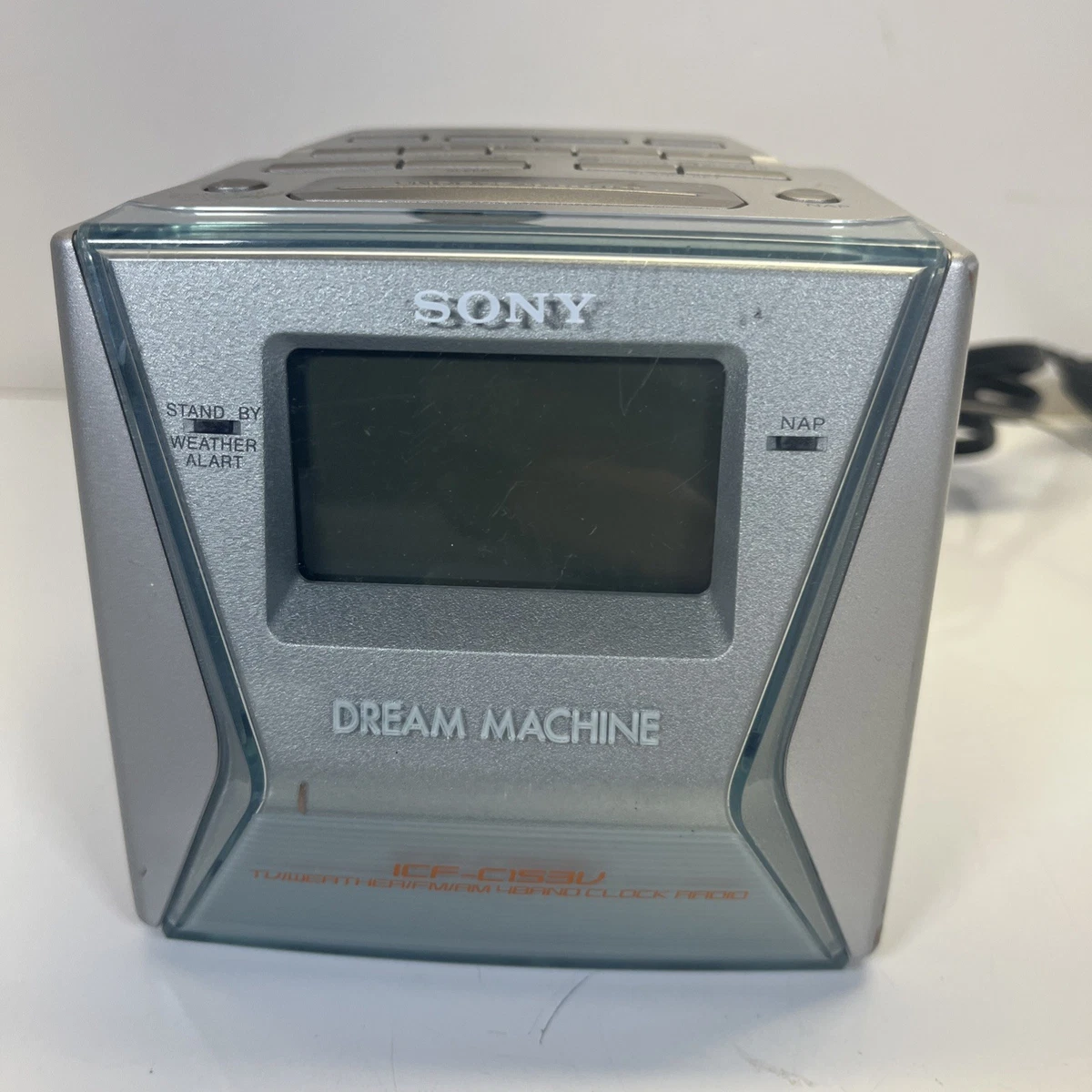 Silver Vintage/Retro Plastic Alarm Clocks & Clock Radios for sale