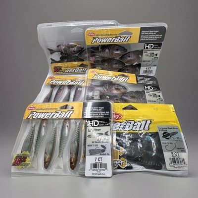 Berkley PowerBait Soft Plastic Lure Bundle   Gilly, Pit Boss, Stinger   Lot Of 6