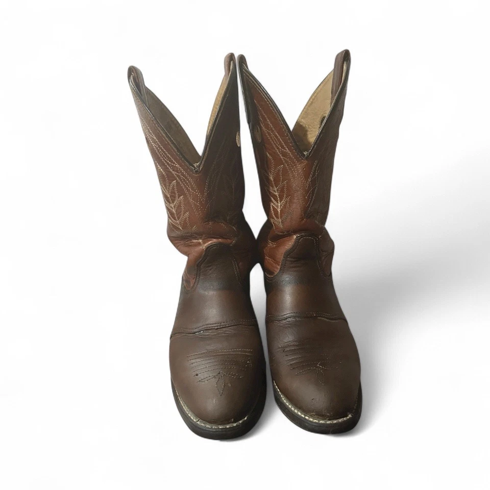 Двойной H 5154 Sz 7 W кожаный тянуть отверстия ковбой езды работы фермы Chore загрузки женщины - Изображение 4 из 4