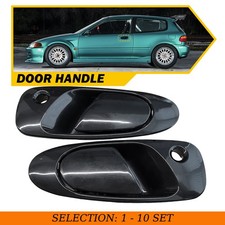 2-20x For Honda Civic Del Sol 1993-1997 Door Handle Outer Black Front Leftright