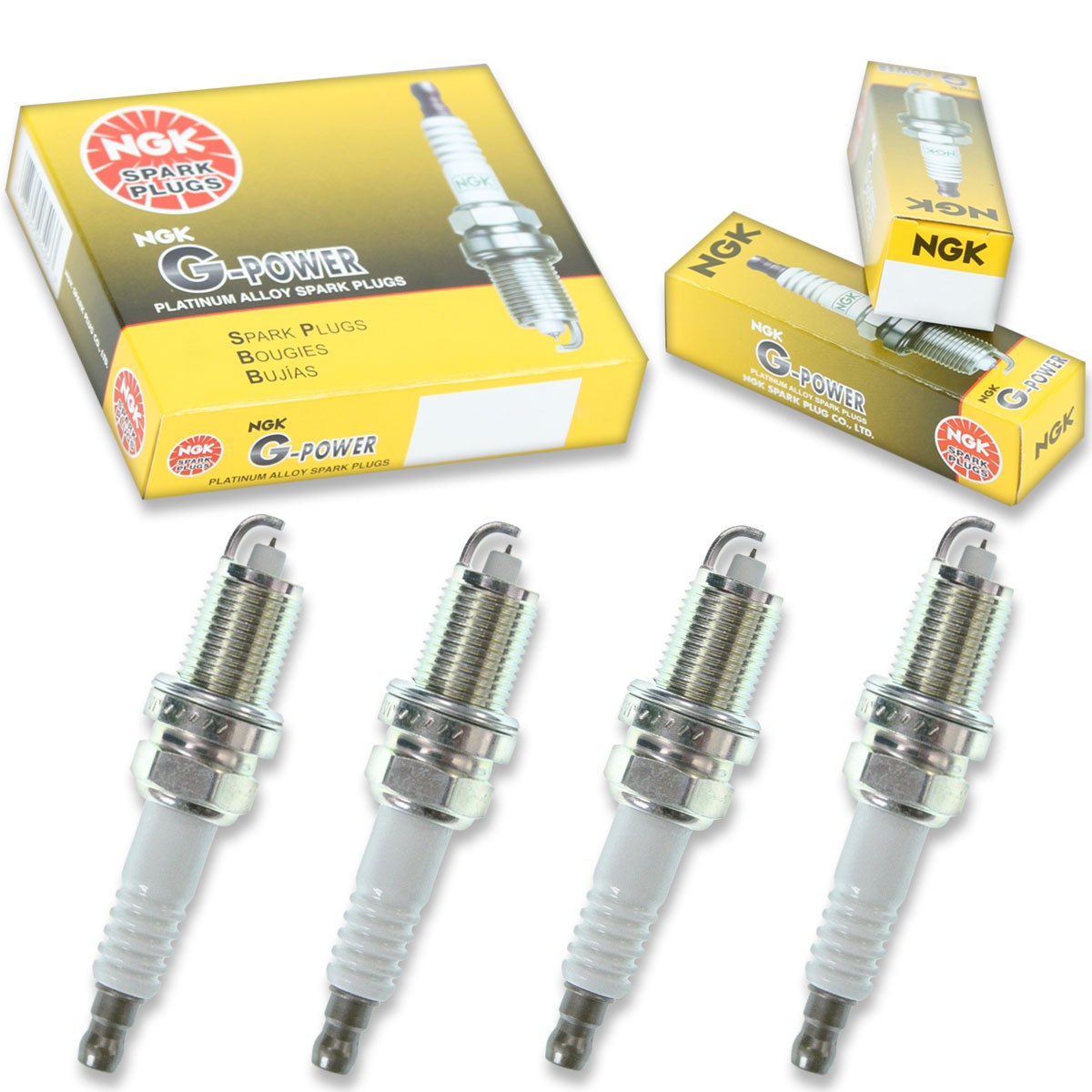 4 pcs NGK G-Power Spark Plugs for 1992-2000 Honda Civic 1.6L  1.6L 1.5L L4 - qk