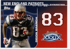 2008 Topps DYN-DB Deion Branch New England Patriots    NFL Dynasties Tribute 75