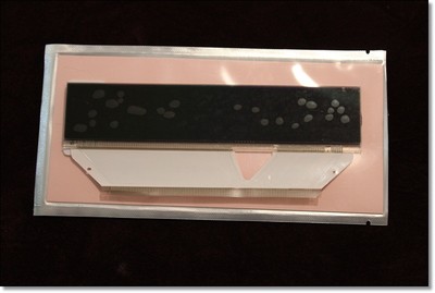 SAAB 9-3 9-5 NEW LCD DISPLAY WITH SILVER RIBBON CABLE FOR SID1 SID2 PIXEL REPAIR