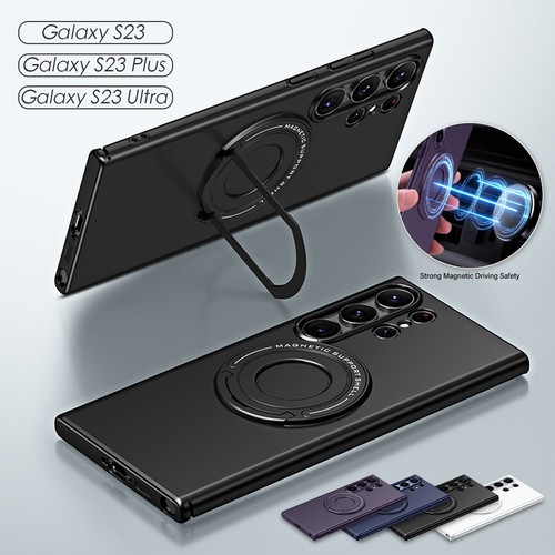 For Samsung Galaxy S24 S23 Magnetic MagSafe Case Shockproof Ring Stand Cover - Picture 2 of 42
