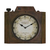 Valerian Camera Shaped Wall Clock Bronze - Cooper Classics&174; on sale Valerian Camera Shaped Wall Clock Bronze - Cooper Classics&174; on sale