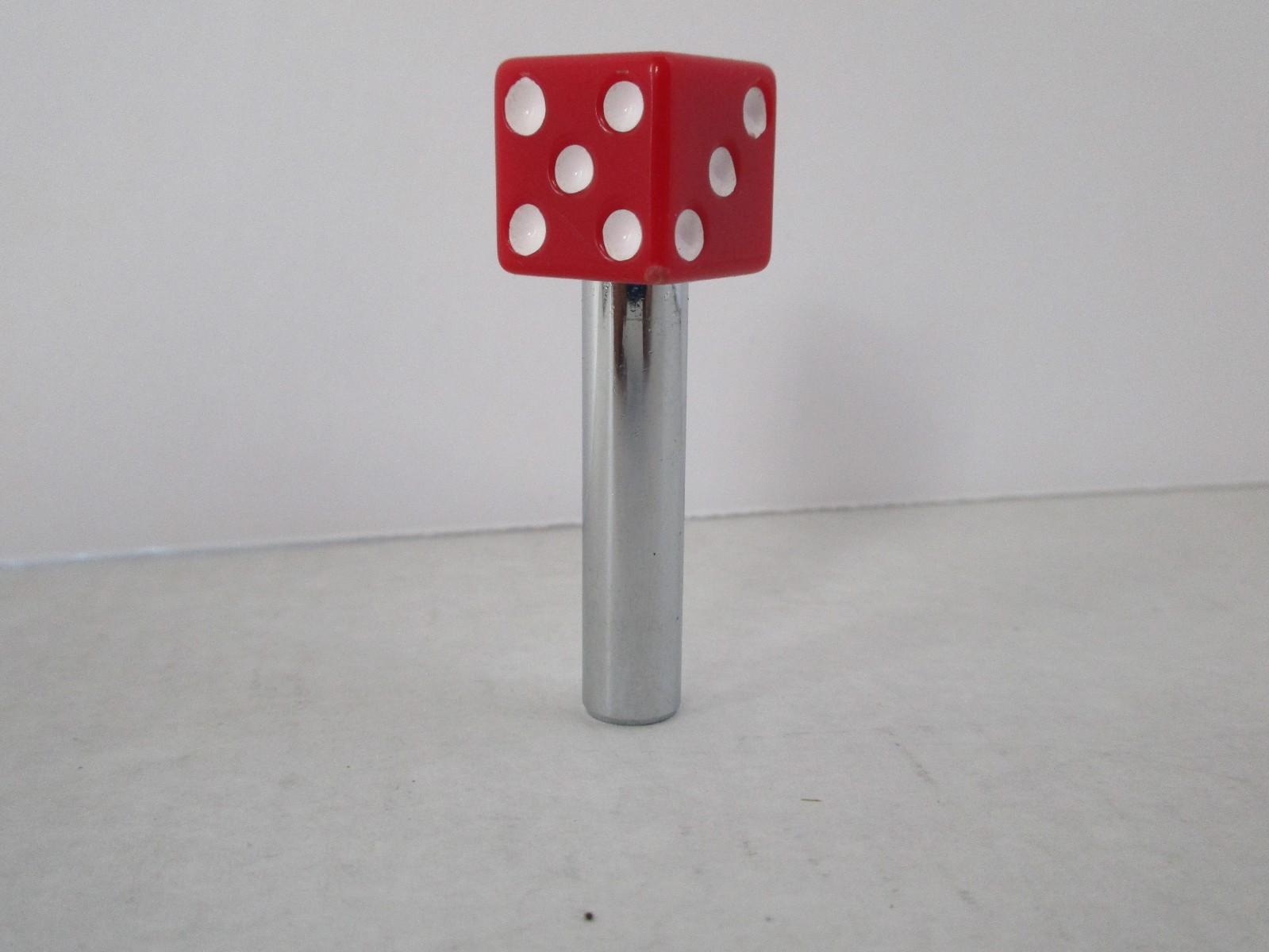 DOOR LOCK KNOBS DICE RED 1 PAIR FITS CHEVY FORD MOPAR HOT ROD CLASSIC