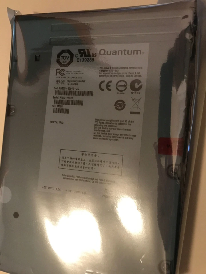 Quantum TC-L52AN Quantum LTO-5 internal SAS Tape Drive LTO5 - Image 2 of 2