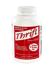 Thrift T-200 Granular Drain Cleaner - 2 lb Bottles (Case of 12)
