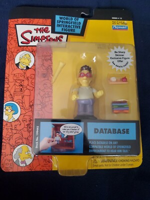 The Simpsons Database figure Playmates Series 12 NIB - World of Springfield 