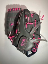 Franklin Youth Baseball Glove New 10.5" Gray Pink Trim Right Hand Throw 22708