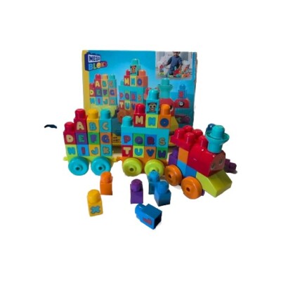 Mega Bloks von Fisher Price ABC Alphabet Lernzug 60 Blockstücke