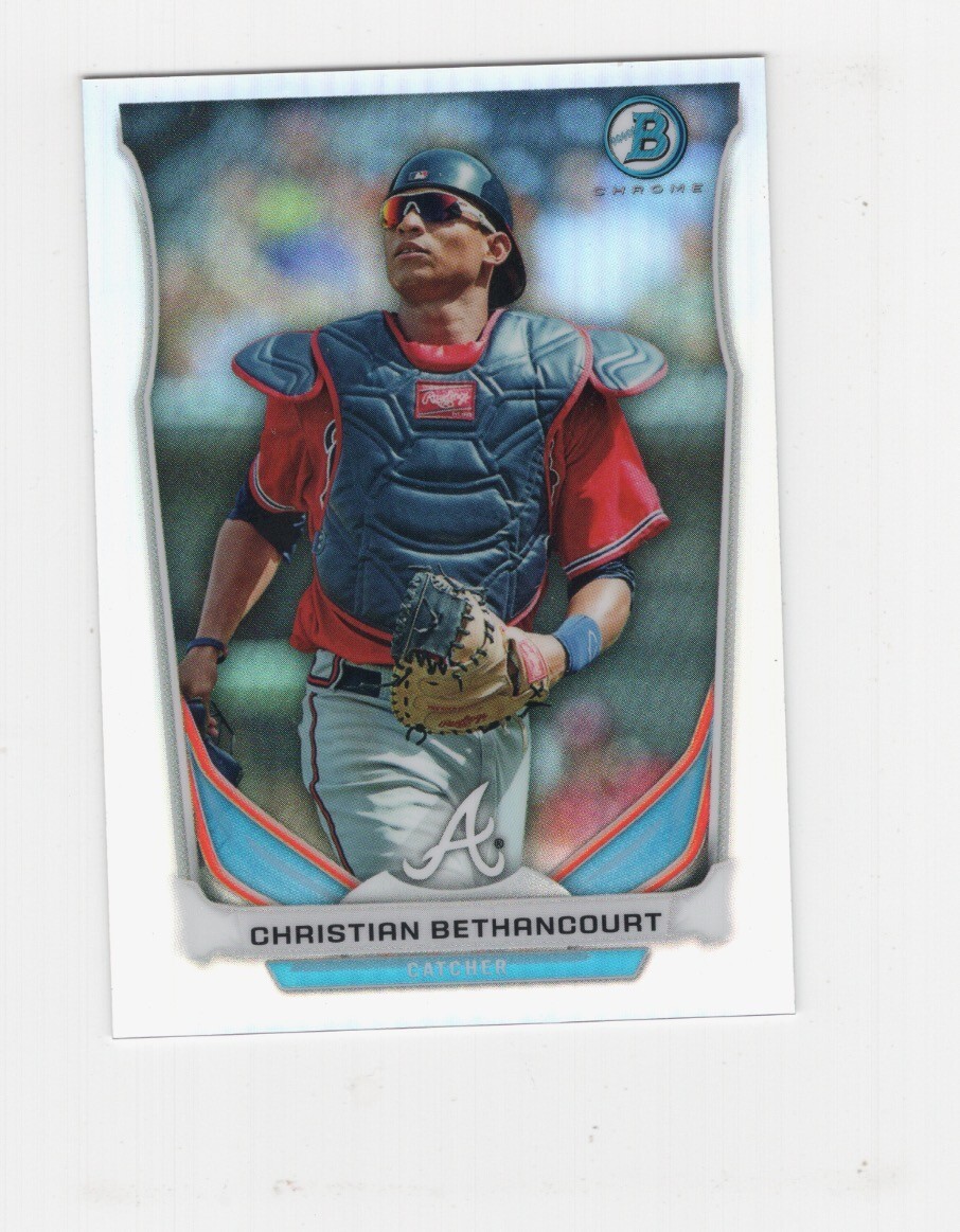 2014 BOWMAN CHROME SCOUTS TOP 5 MINI REFRACTOR CHRISTIAN BETHANCOURT BRAVES