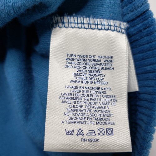 Lands End Women Jacket Shirt Size L Blue Corduroy Long Sleeve Button Up Pockets - Afbeelding 9 van 9